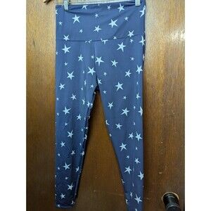 Onzie Flow Leggings Medium/Large Navy Blue Stars